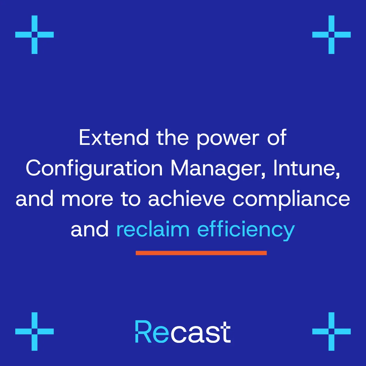 Recast Software Compliance Efficiency Sponsor
