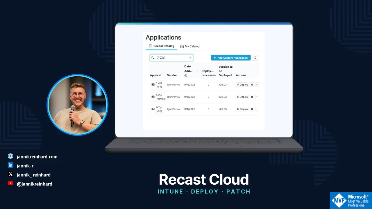 Recast Cloud With Intune: App Deployment and Patching
